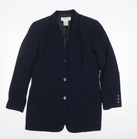 Womens UK Size 12 Liz Claiborne Regular Blue Blazer