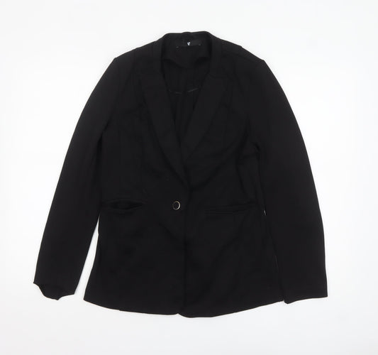 Womens UK Size 12 Very Regular Black Blazer