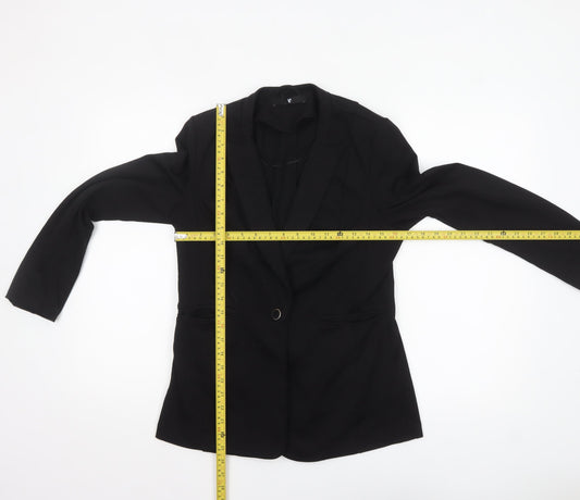 Womens UK Size 12 Very Regular Black Blazer