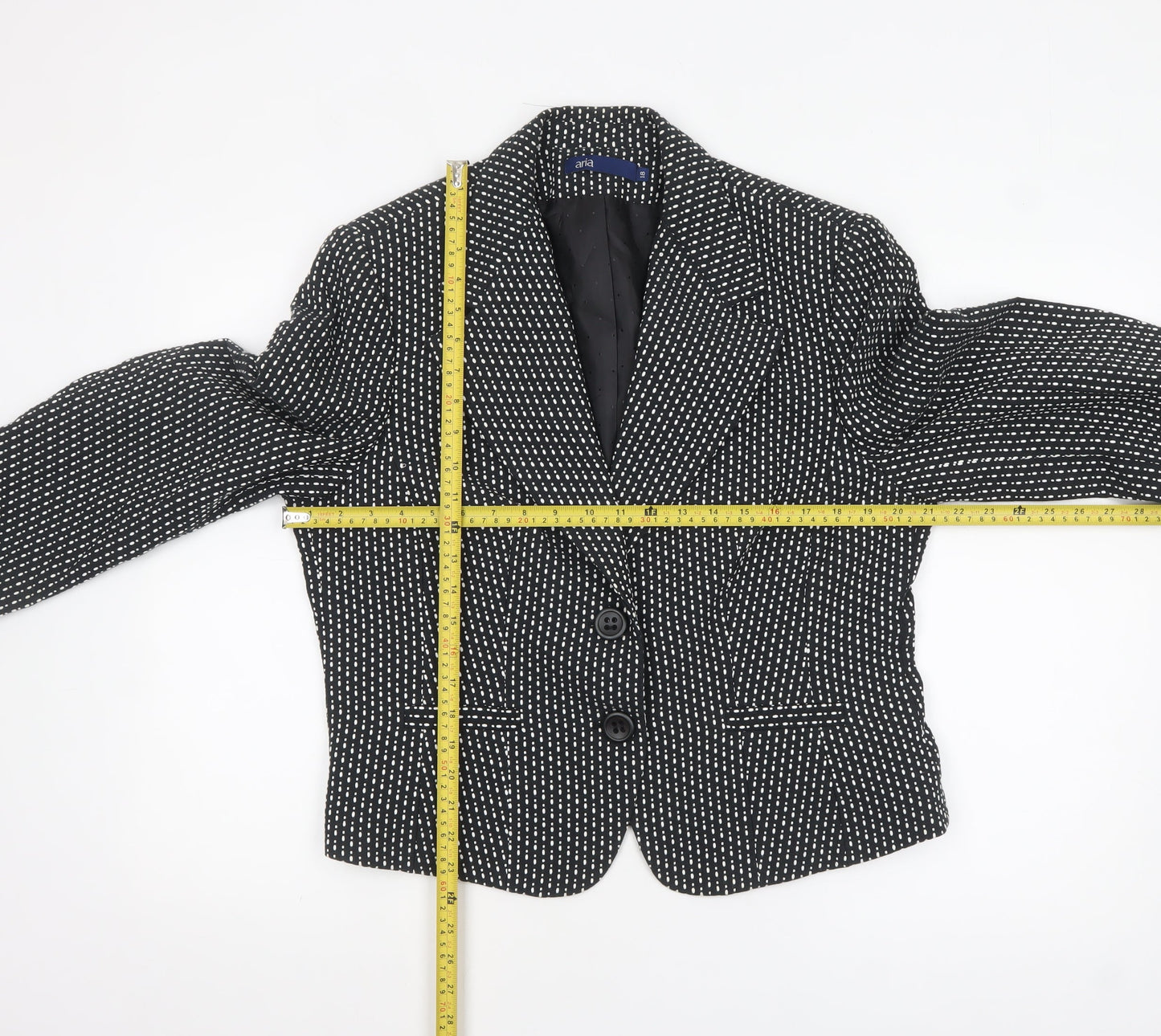 Womens UK Size 18 Aria Regular Black Blazer
