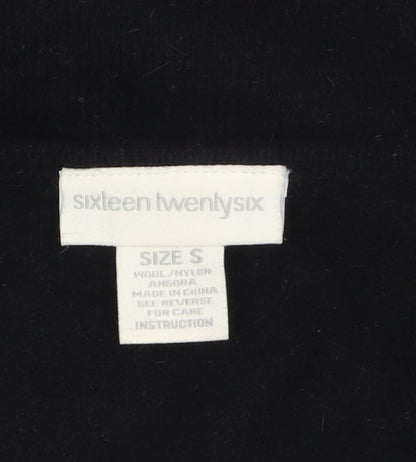 Womens UK Size S Sixteen TwentySix Black Cardigan Jumper
