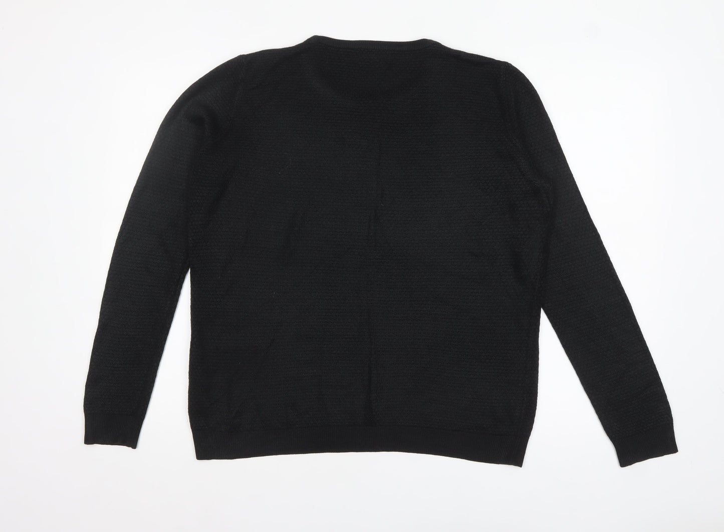 Womens UK Size M JACQUELINE de YONG Black Pullover Jumper