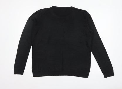 Womens UK Size M JACQUELINE de YONG Black Pullover Jumper