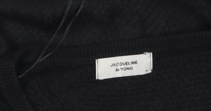 Womens UK Size M JACQUELINE de YONG Black Pullover Jumper