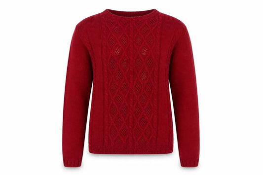 Womens UK Size 10-12 Berkertex Red Pullover Jumper