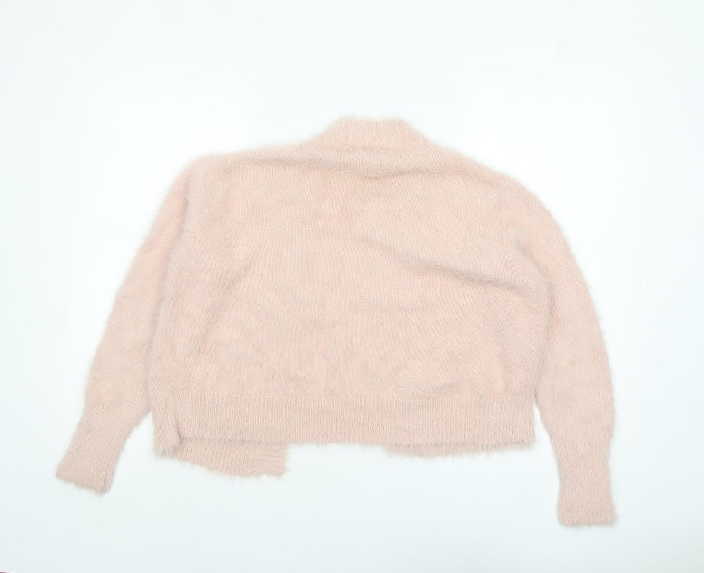 Womens UK Size S Shrinking Violet Pink Cardigan Jumper