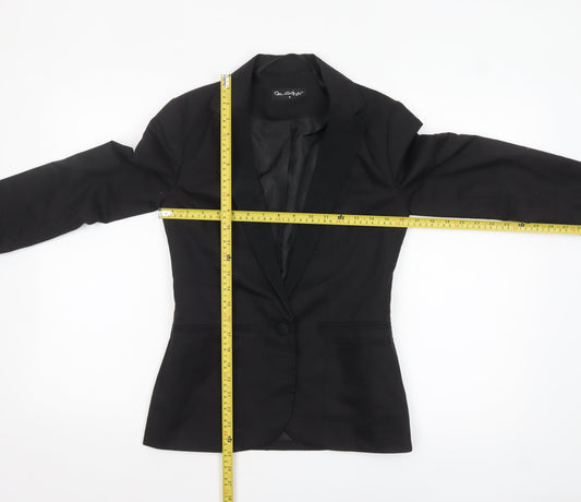 Miss Selfridge Women Black UK 8 Classic Blazer Single-Breasted