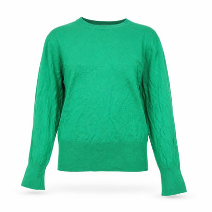 Sosandar Women's Green Crew Neck Long Sleeve Pullover Jumper Size 12
