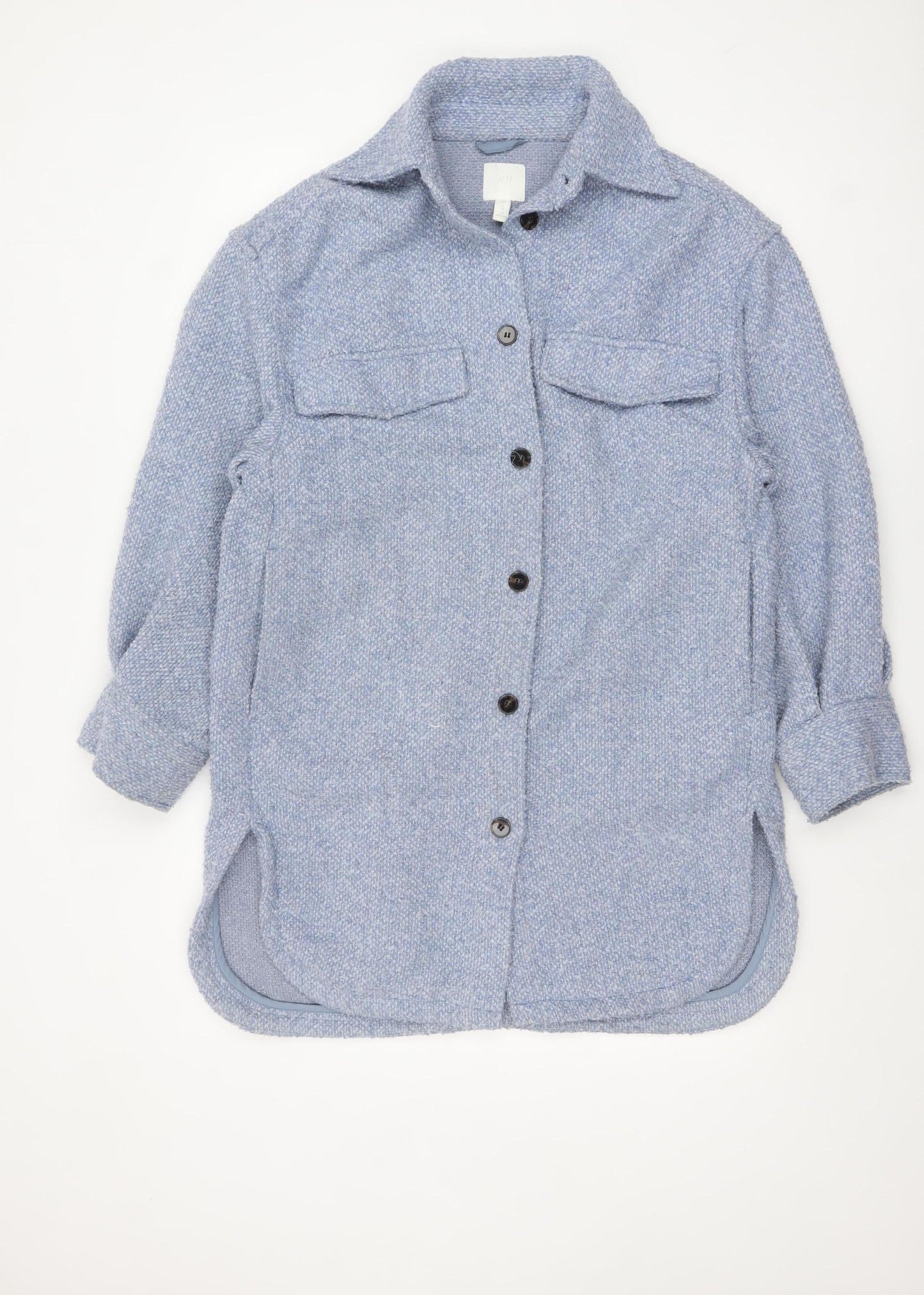 Womens UK Size XS H&M Blue Shacket