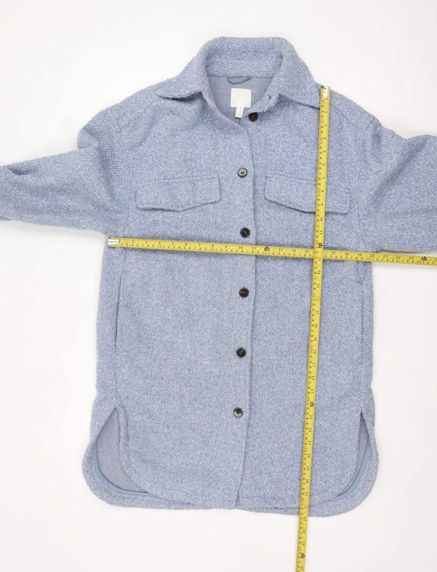 Womens UK Size XS H&M Blue Shacket