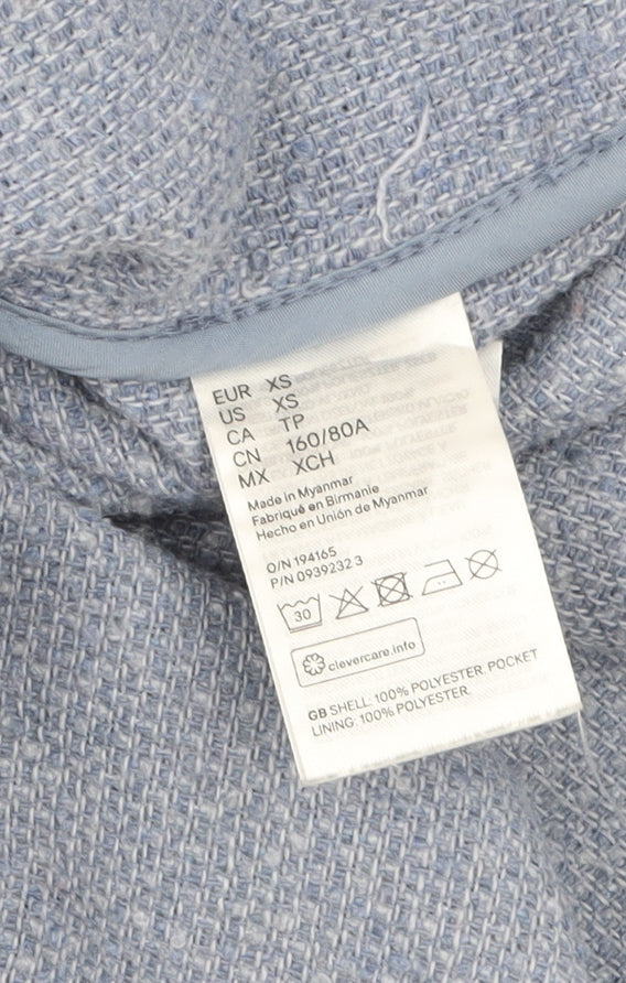 Womens UK Size XS H&M Blue Shacket