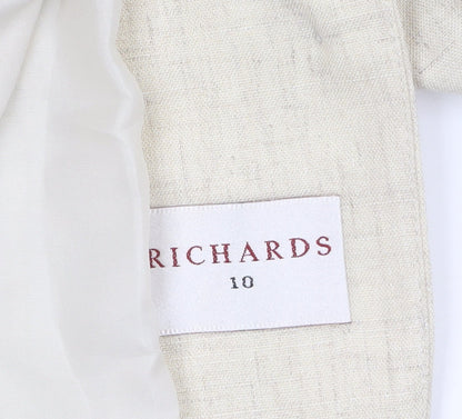 Womens UK Size 10 Richards Regular Beige Suit Jacket