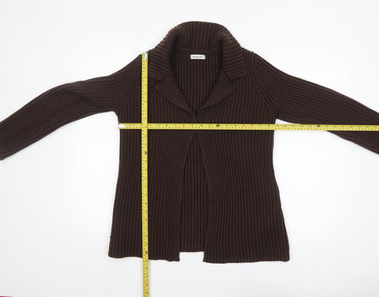 Womens UK Size 10-12 Berkertex Brown Cardigan Jumper