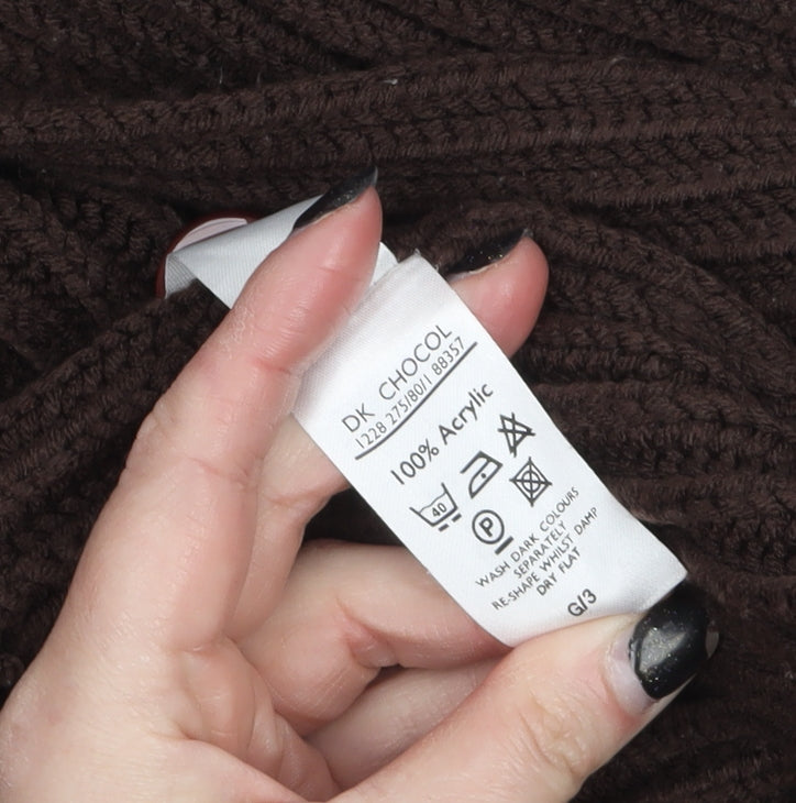 Womens UK Size 10-12 Berkertex Brown Cardigan Jumper