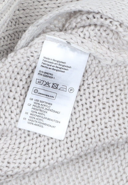 H&M Womens Beige Sleeveless Knit Vest Jumper Size L