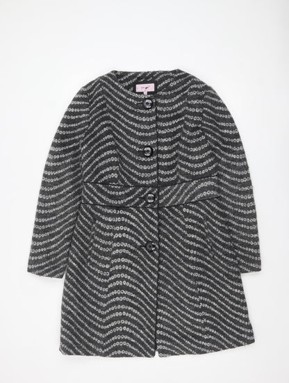 Womens UK Size 12 Marks and Spencer Grey Overcoat