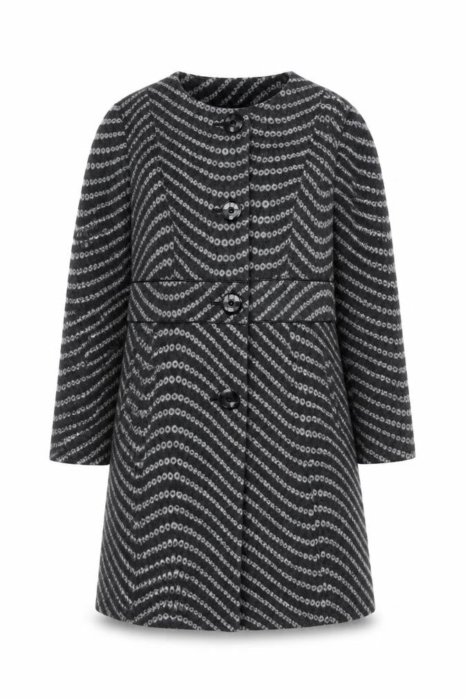 Marks & Spencer Per Una Women's Grey Wool Blend Mid-Length Coat Size 12