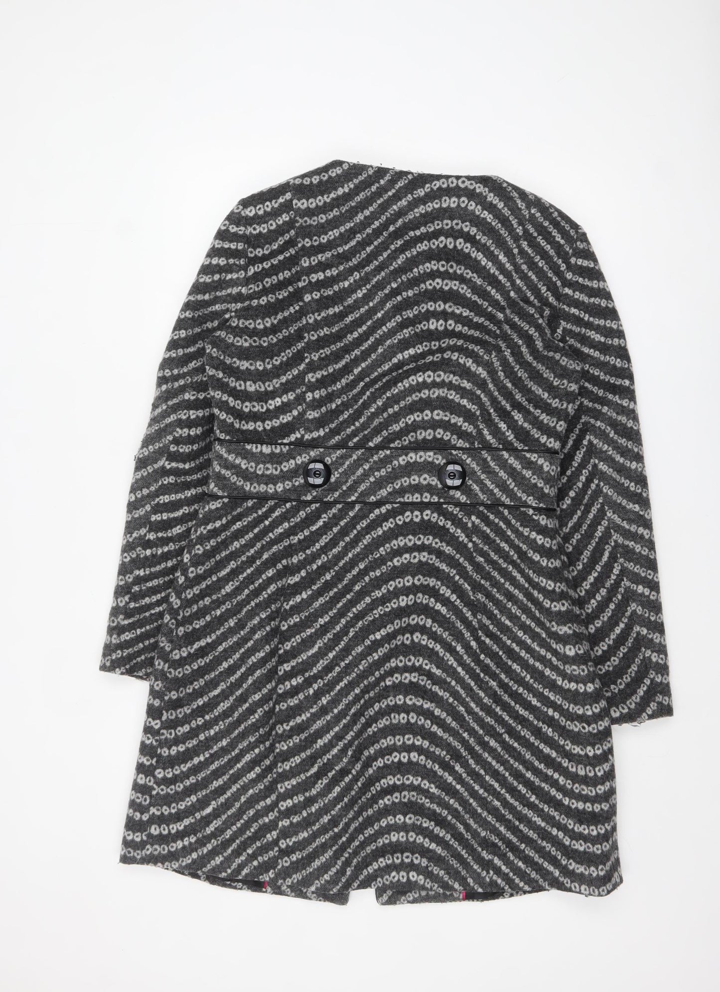 Womens UK Size 12 Marks and Spencer Grey Overcoat