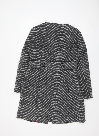 Womens UK Size 12 Marks and Spencer Grey Overcoat