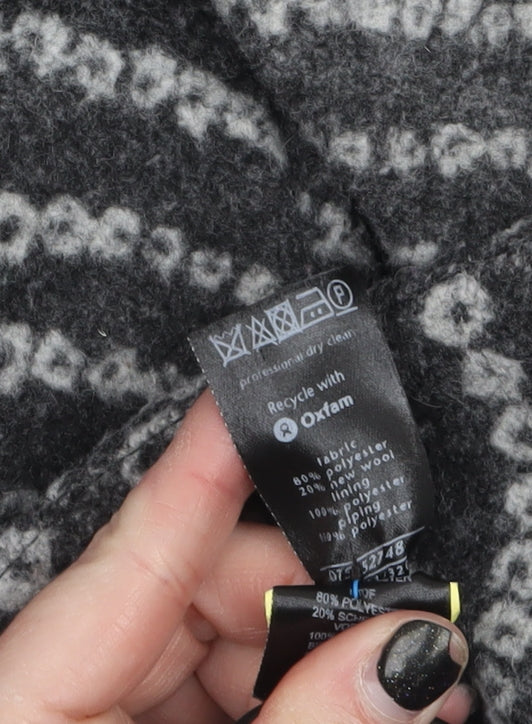 Womens UK Size 12 Marks and Spencer Grey Overcoat