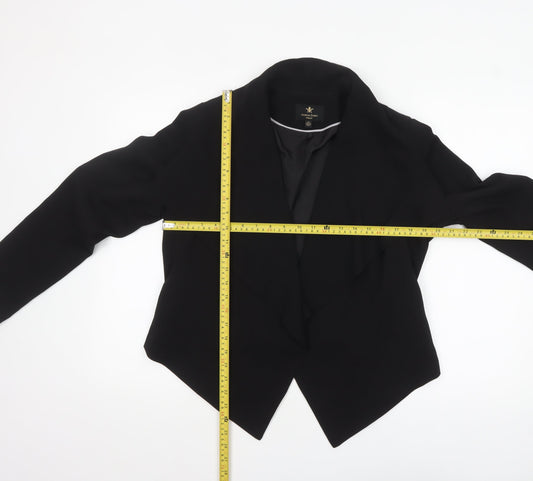 Massimo Fabbro Women Black UK 12 Waterfall Blazer Jacket