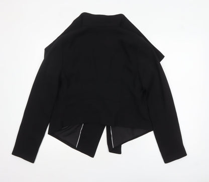 Massimo Fabbro Women Black UK 12 Waterfall Blazer Jacket