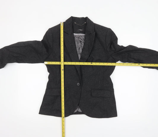 Womens UK Size 12 NEXT Regular Grey Blazer