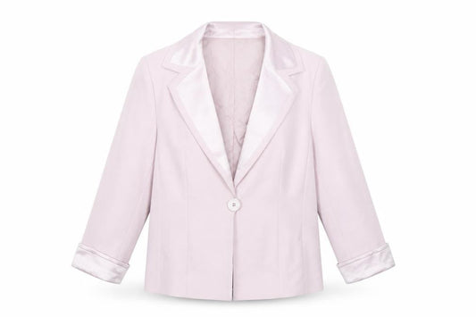 Womens UK Size 16 Gold by Michael H Regular Pink Blazer