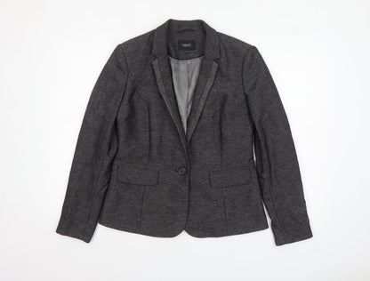 Womens UK Size 12 NEXT Regular Grey Blazer