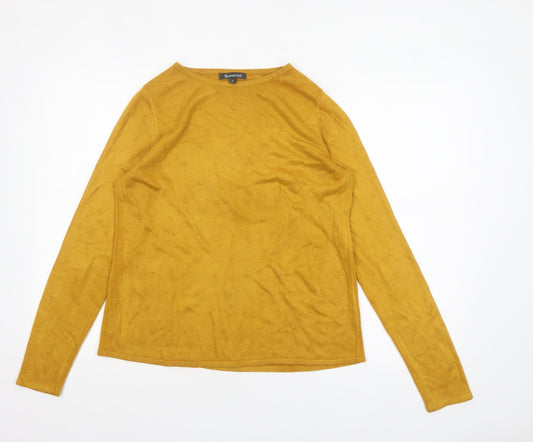 Womens UK Size 12 Bonmarché Yellow Pullover Jumper
