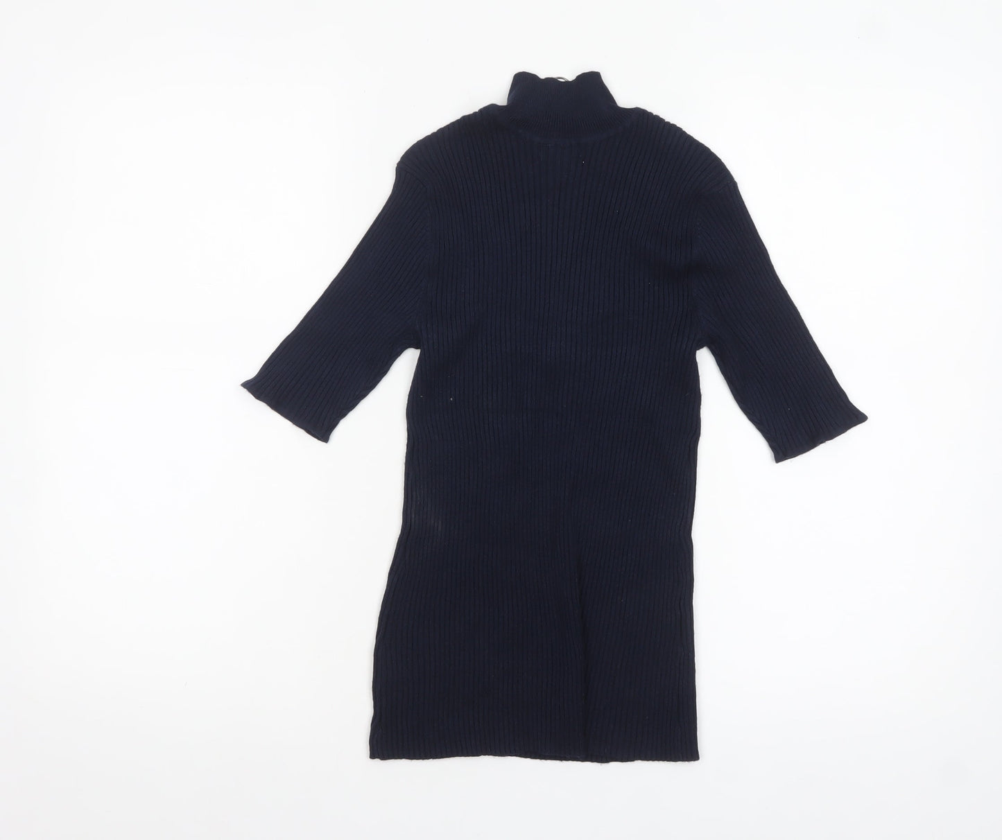 Womens UK Size S Verve Ami Blue Full Zip Jumper