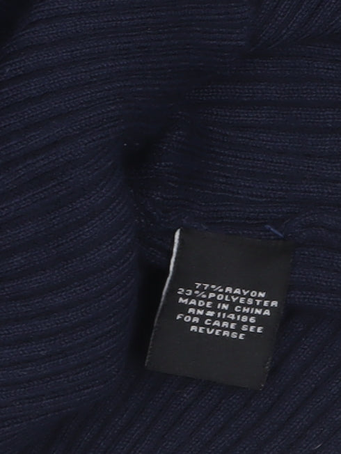 Womens UK Size S Verve Ami Blue Full Zip Jumper