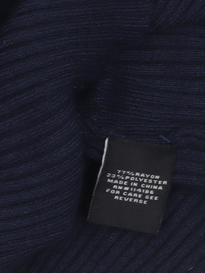 Womens UK Size S Verve Ami Blue Full Zip Jumper