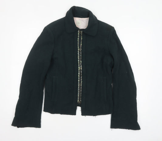 Womens UK Size S Noa Noa Black Biker Coat