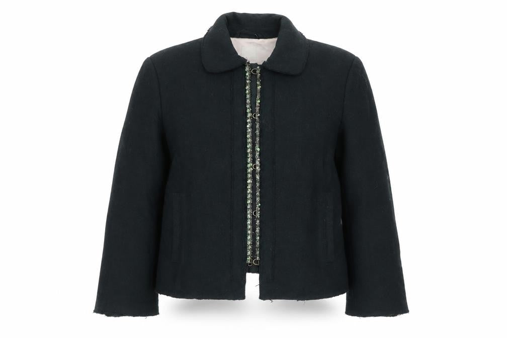Womens UK Size S Noa Noa Black Biker Coat