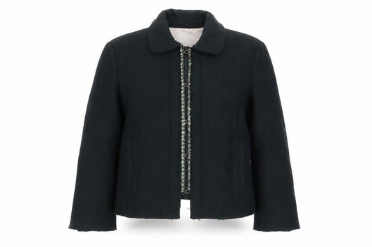 Womens UK Size S Noa Noa Black Biker Coat