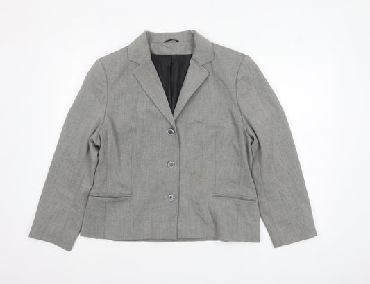Womens UK Size 18 Principles Regular Grey Suit Jacket
