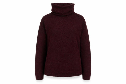 L.O.G.G. Womens Red Roll Neck Knit Jumper Size 10