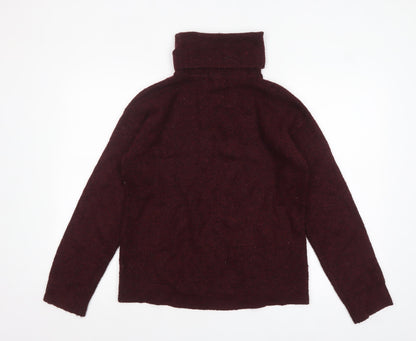 L.O.G.G. Womens Red Roll Neck Knit Jumper Size 10
