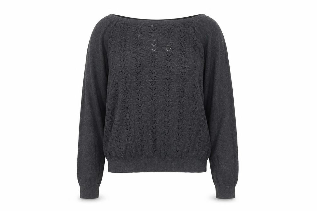 Womens UK Size 14 Mango Grey Pullover Jumper