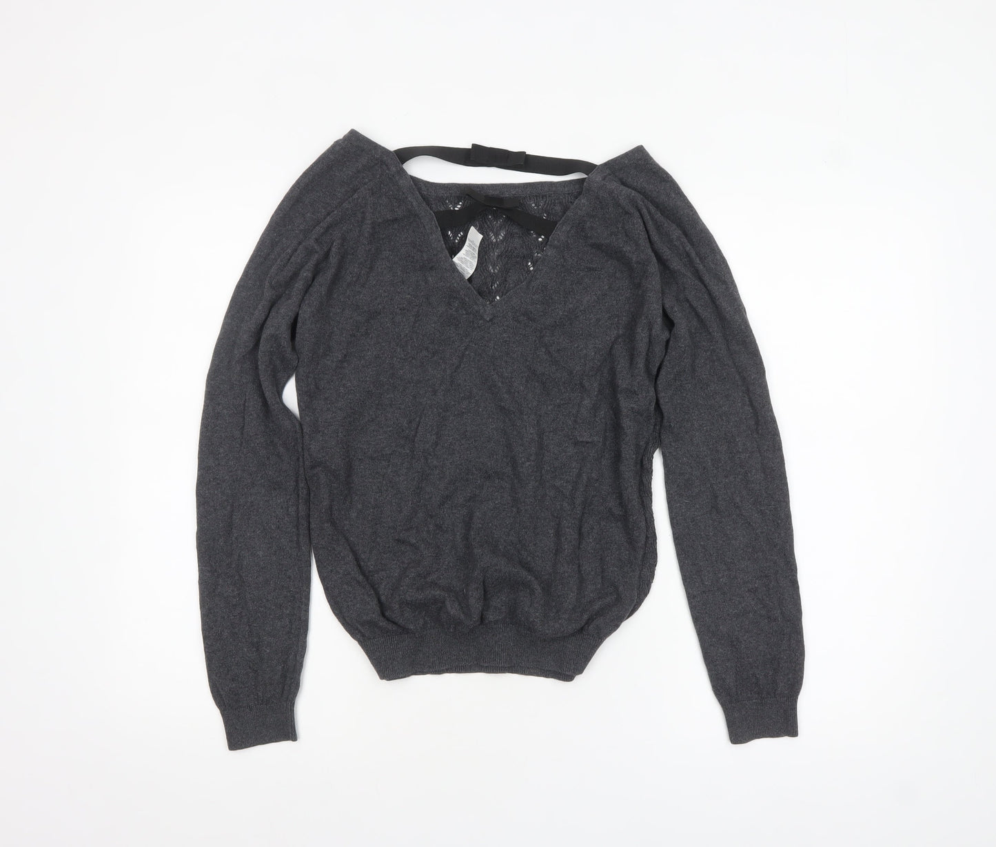 Womens UK Size 14 Mango Grey Pullover Jumper