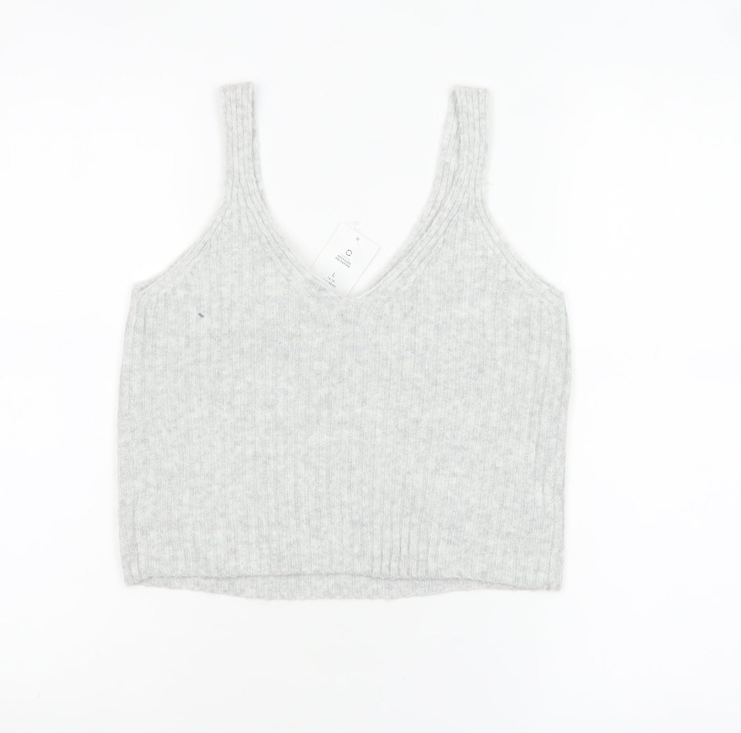 Womens UK Size L George Grey Cropped Tank