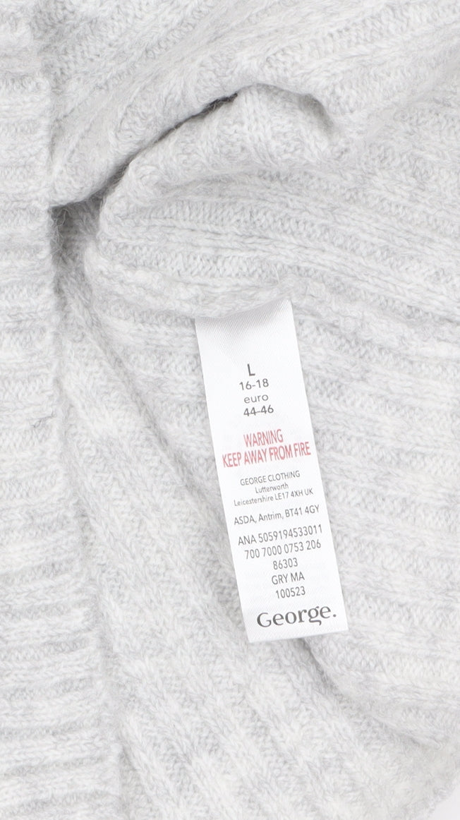 Womens UK Size L George Grey Cropped Tank