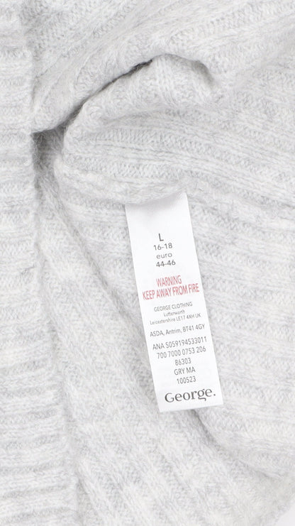 Womens UK Size L George Grey Cropped Tank