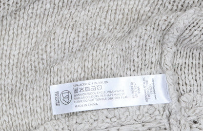 Womens UK Size 18 Debenhams Beige Cardigan Jumper