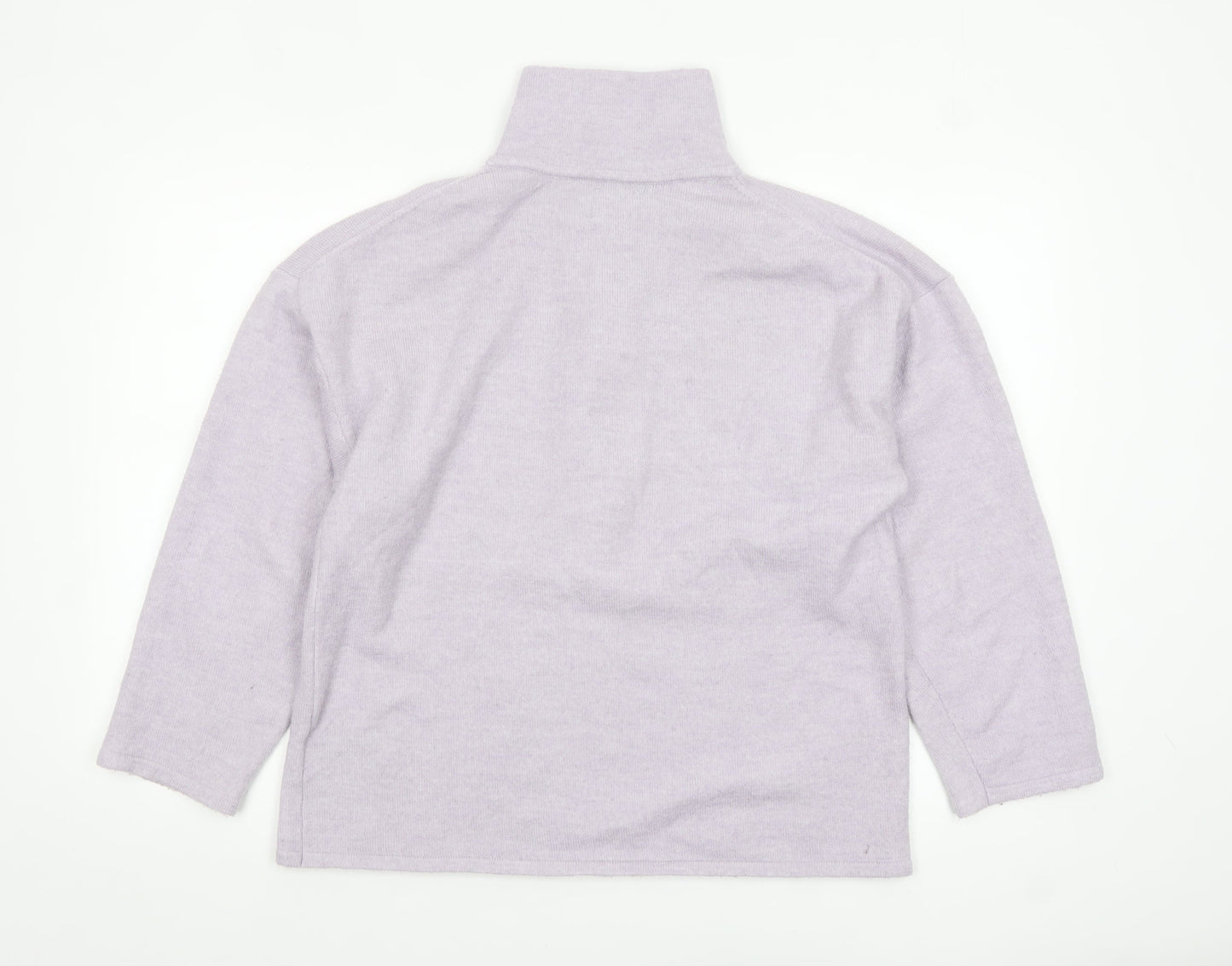 Womens UK Size 10 ASOS Purple Half Zip Jumper