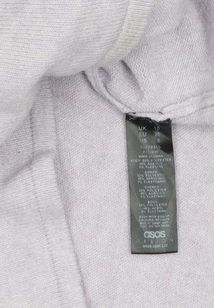 Womens UK Size 10 ASOS Purple Half Zip Jumper