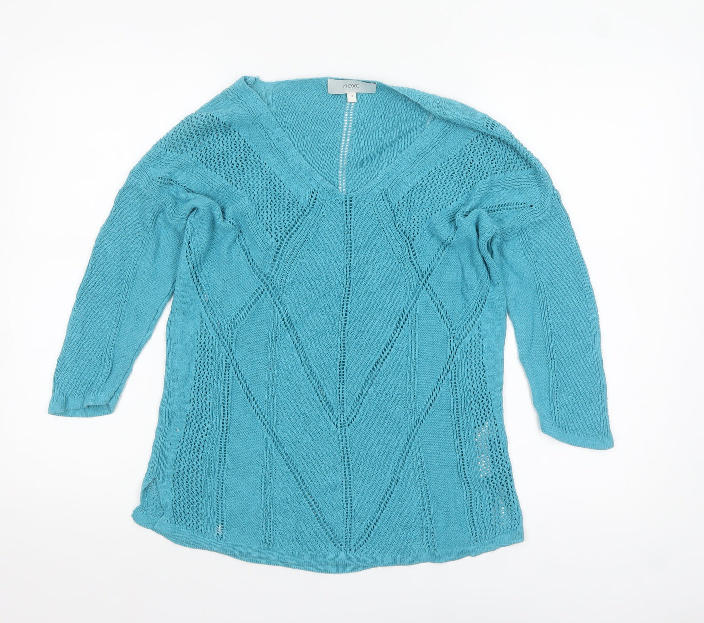 Womens UK Size 12 NEXT Blue Pullover Jumper