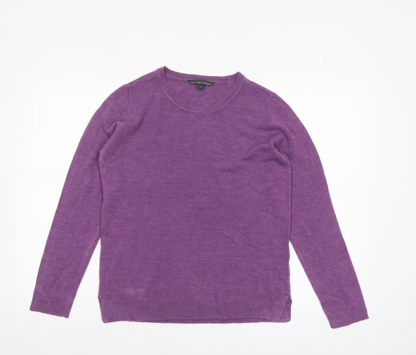 Womens UK Size 12 M&Co Purple Pullover Jumper