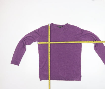 Womens UK Size 12 M&Co Purple Pullover Jumper